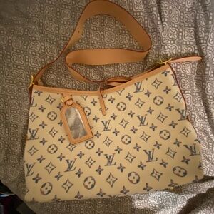 Louis Vuitton Beige and Brown Monogram Shoulder Bag